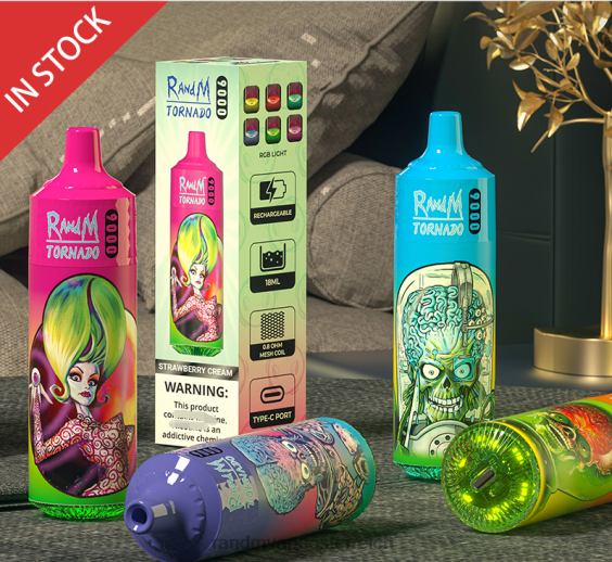 RandM Tornado 9000 Vape Pod Gerät 1 Stück Version 2 saure Süßigkeiten RandM vape österreich 8FV8T151