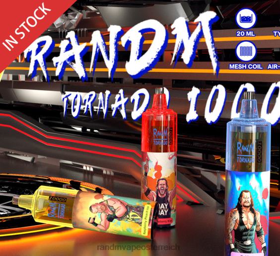 RandM Tornado 10000 Airflow Control Vape-Gerät 1St Erdbeerdonut RandM rabattcode 8FV8T107