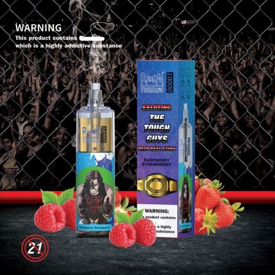 RandM Tornado 10000 Airflow Control Vape-Gerät 1St Erdbeerdonut RandM rabattcode 8FV8T107