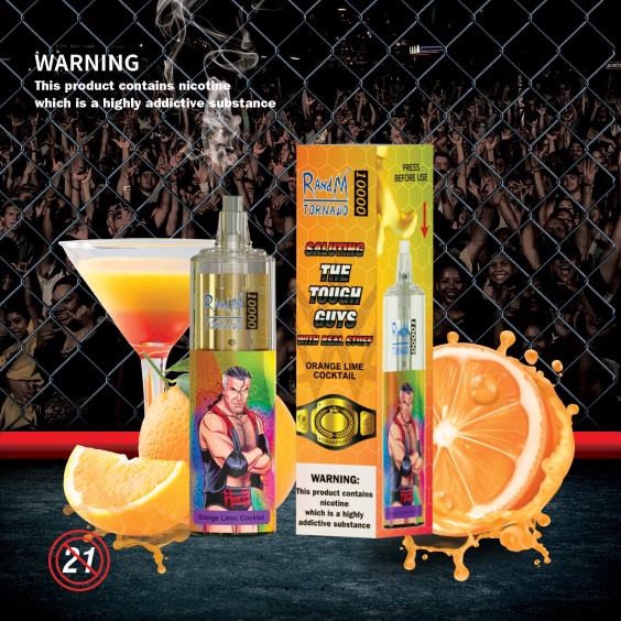 RandM Tornado 10000 Airflow Control Vape-Gerät 1St Erdbeerdonut RandM rabattcode 8FV8T107