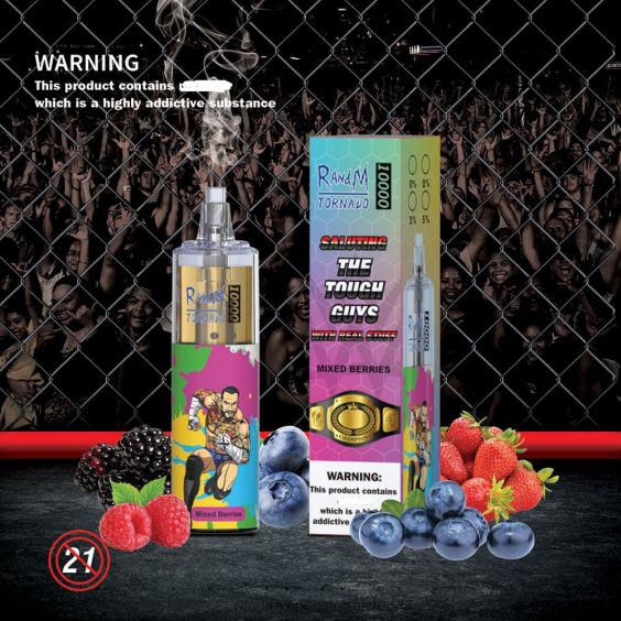 RandM Tornado 10000 Airflow Control Vape-Gerät 1St Erdbeerdonut RandM rabattcode 8FV8T107