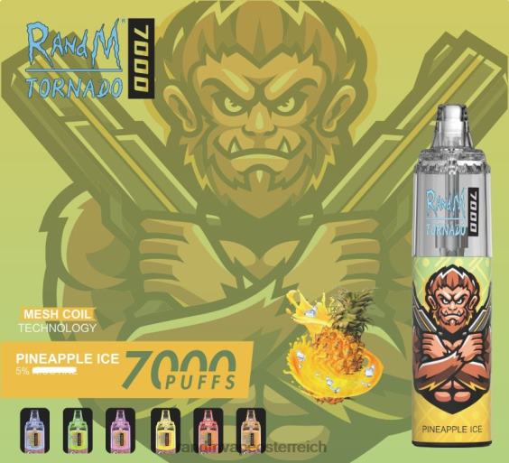 RandM Tornado 7000 Airflow Control Vape-Gerät 1St roter Apfel Zitrone tornado vape wien 8FV8T179