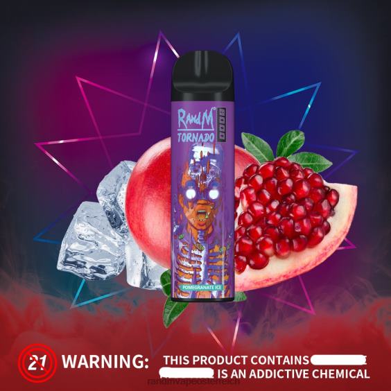 RandM Tornado 8000 Airflow Control Vape-Gerät 1St Bananeneis RandM rabattcode 8FV8T247