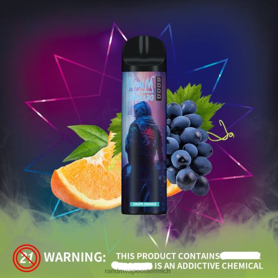 RandM Tornado 8000 Airflow Control Vape-Gerät 1St Bananeneis RandM rabattcode 8FV8T247