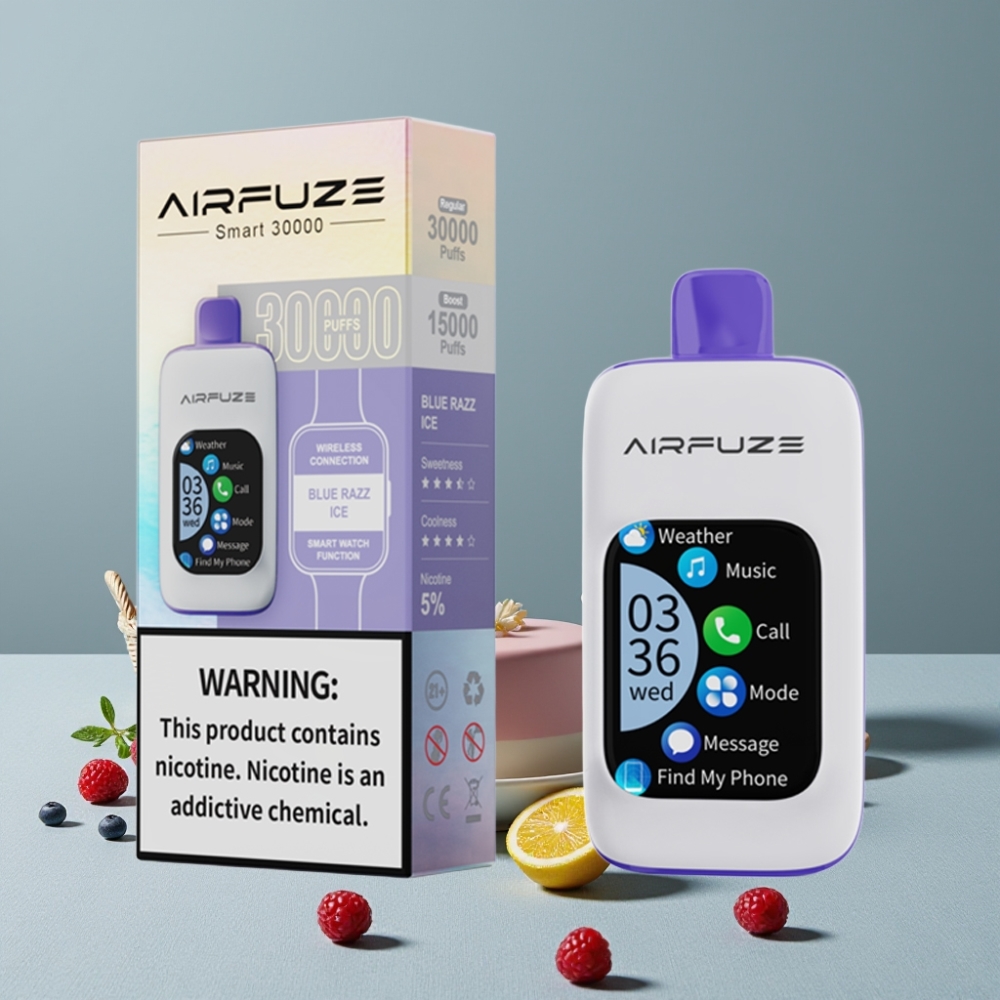 AirFuze Smart 30000 Puffs 5% Blauer Himbeer-Eis Disposable Pod