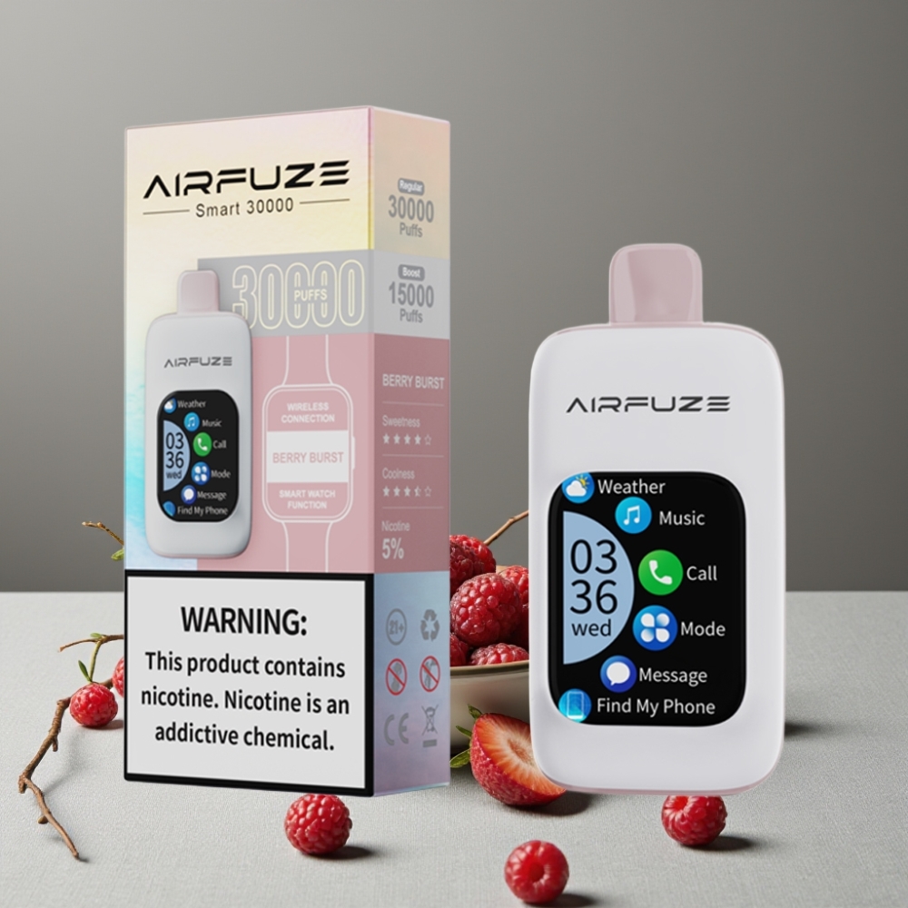 AirFuze Smart 30000 Puffs Beeren-Explosion Disposable Pod mit Touchscreen & Typ-C