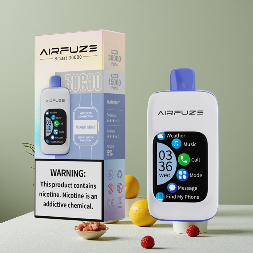 AirFuze Smart 30000 Puffs Disposable Pod Typ-C Touch Miami-Minze