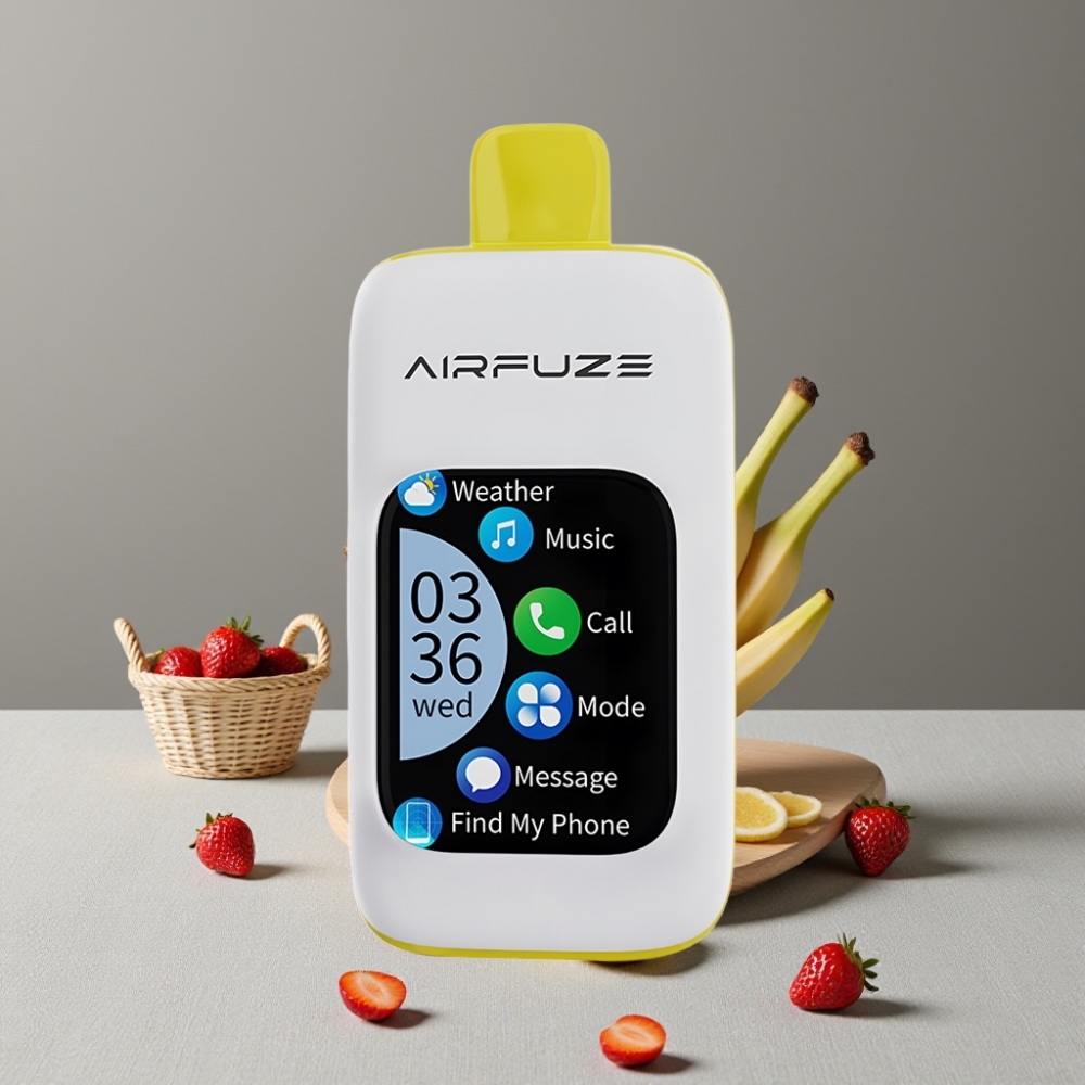 AirFuze Smart 30000 Puffs Erdbeer-Banane Disposable Pod mit Touchscreen & Typ-C