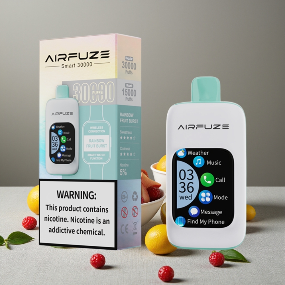 AirFuze Smart 30000 Puffs Rainbow Frucht Ausbruch Disposable Pod 900mAh Typ-C