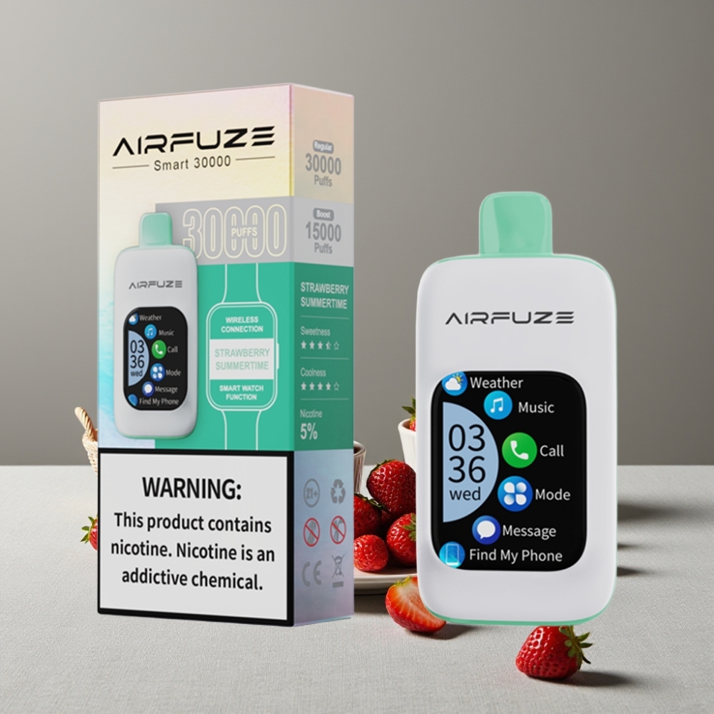 AirFuze Smart 30000 Puffs Touch Display Typ-C Erdbeersommer