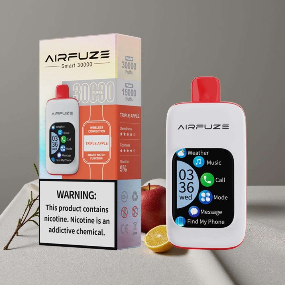 AirFuze Smart 30000 Puffs Triple Apfel Disposable Pod TFT Touch 900mAh