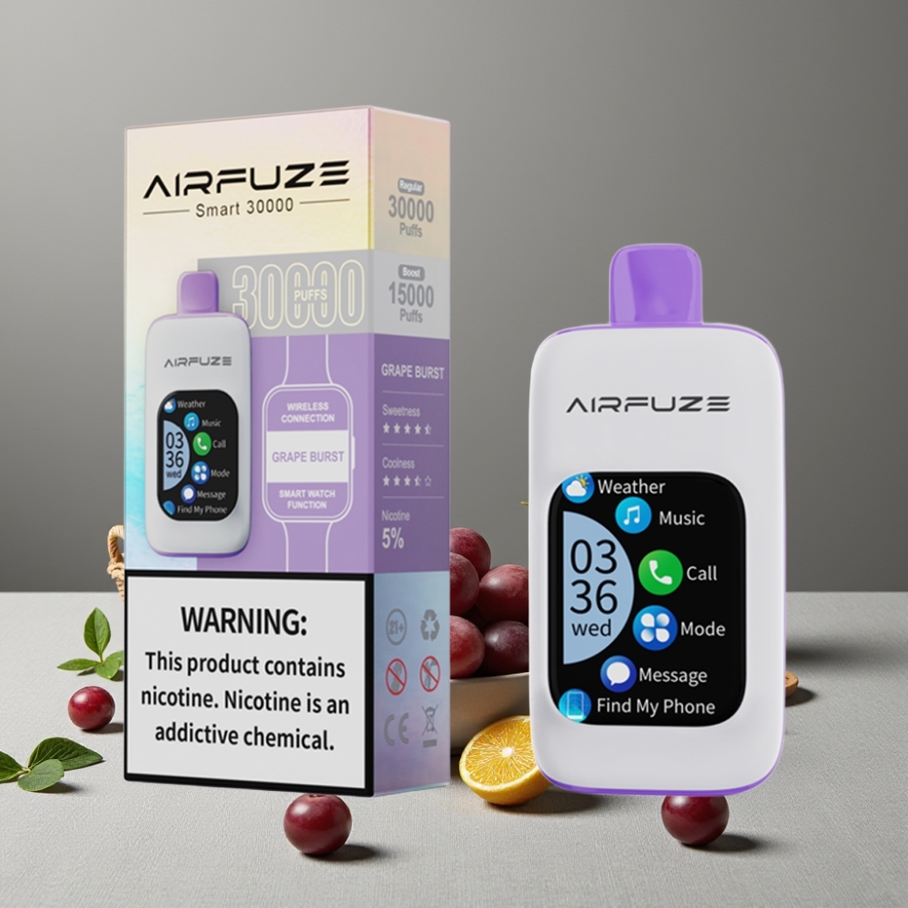 AirFuze Smart 30000 Puffs Typ-C Grape Burst Geschmack Disposable Pod