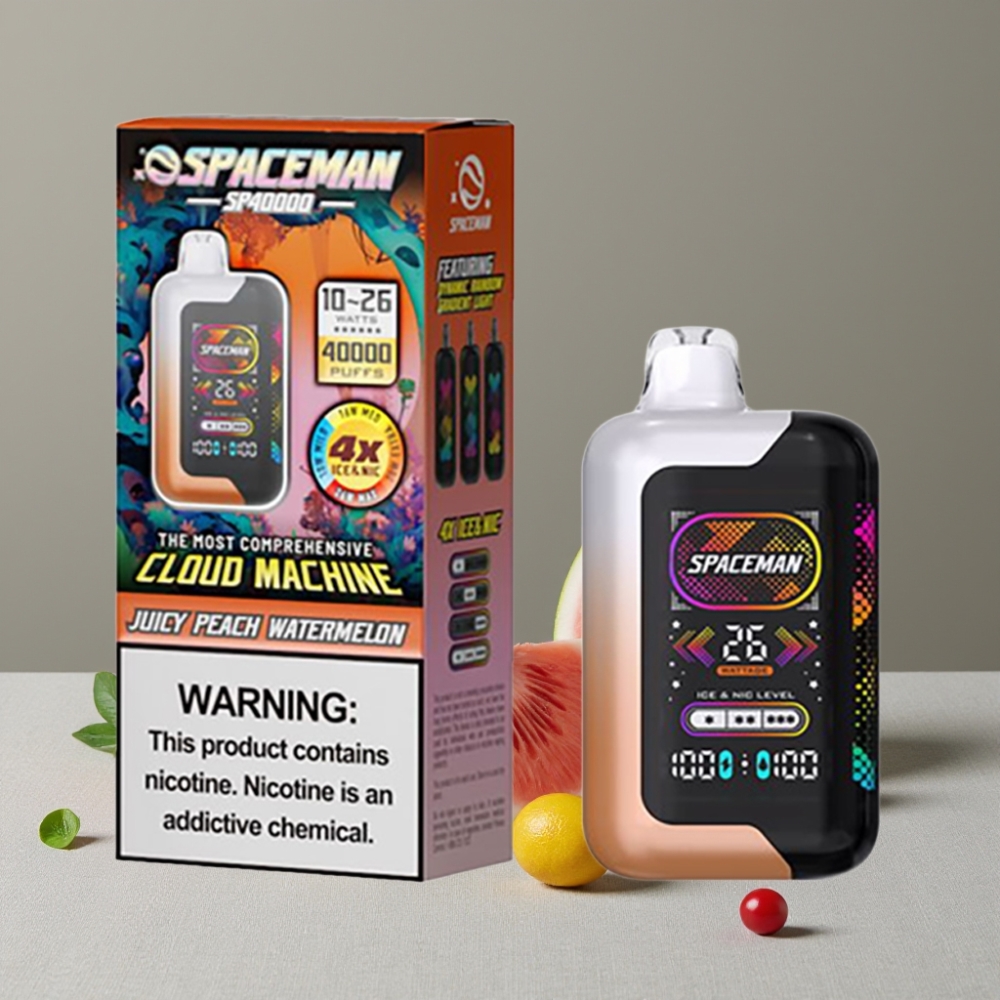 SMOK Spaceman SP40000 0% Nikotin Disposable 20ml 40000 Züge Dual Coil Typ-C Ladung