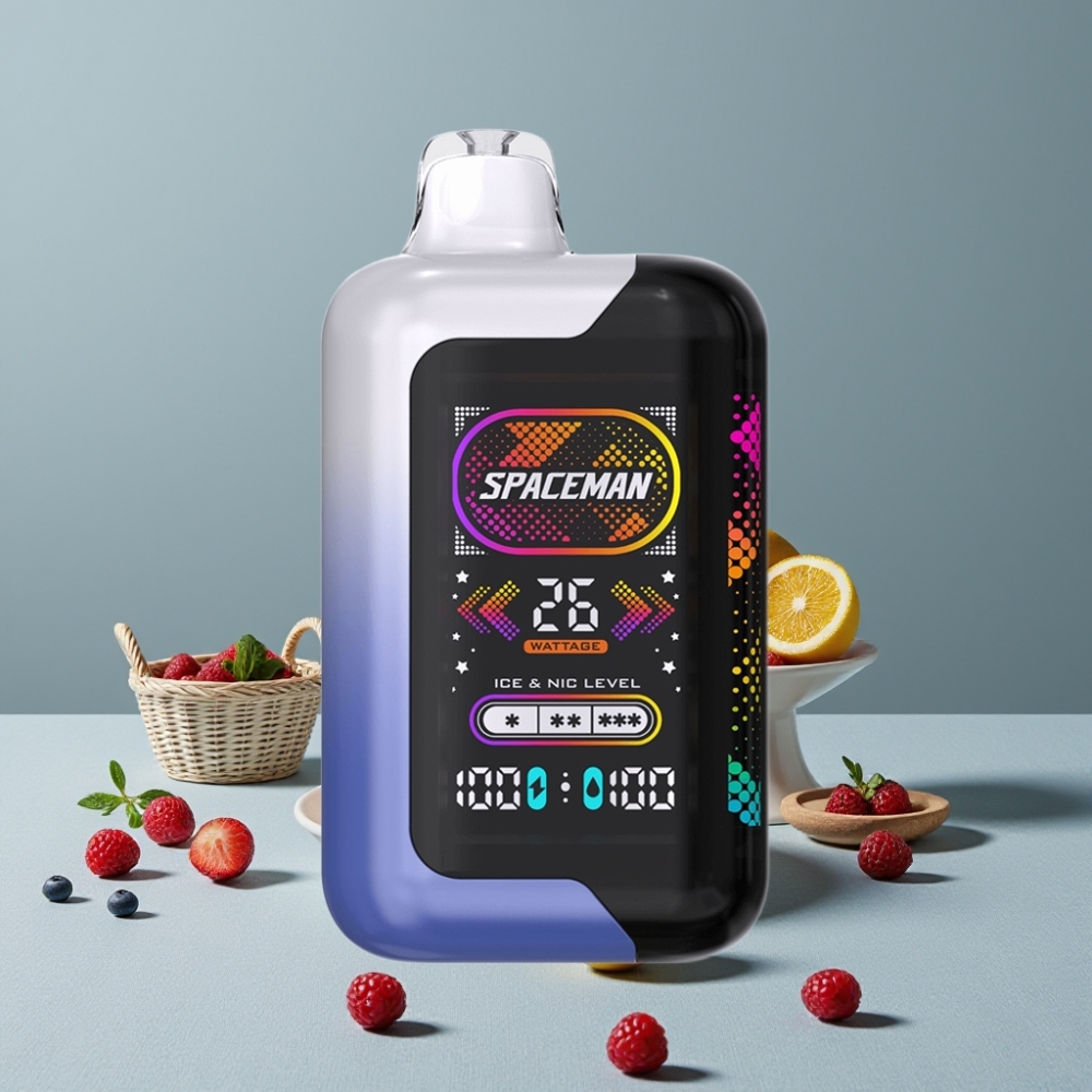 SMOK Spaceman SP40000 Null Nikotin Disposable mit 20ml und 40000 Zügen Blauer Himbeer-Eis SMOK Spaceman SP40000 Null Nikotin Disposable mit 20ml und 40000 Zügen Blauer Himbeer-Eis
